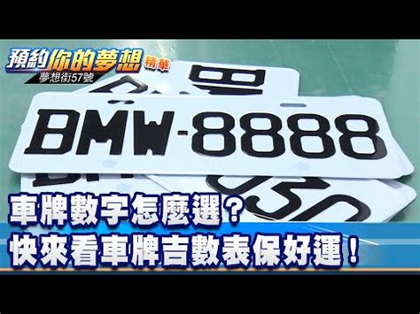 車牌數字怎麼選|車牌數字怎麼選，快來看車牌數字吉凶對照表